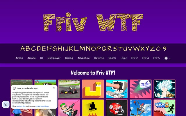 Screenshot of frivwtf.com
