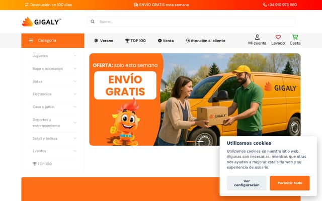 Screenshot of gigaly.es