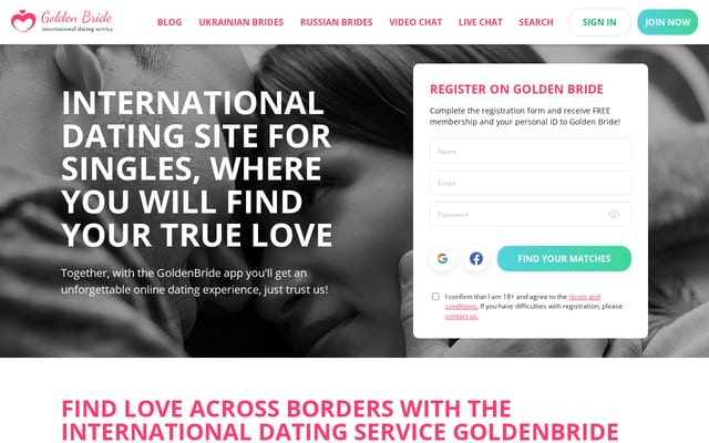 Screenshot of goldenbride.net