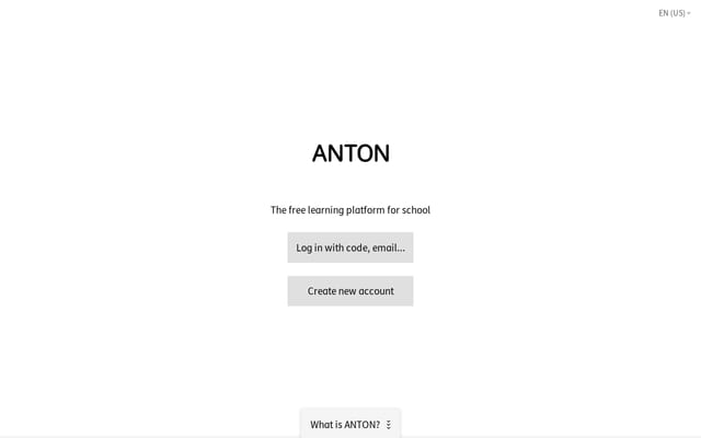 Screenshot of anton.app