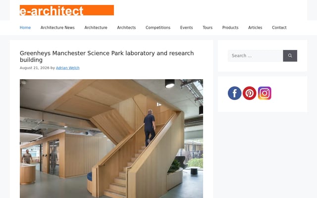 Screenshot of e-architect.com