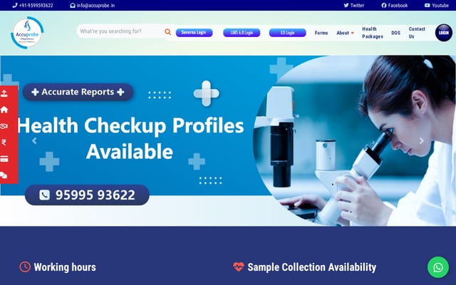 Screenshot of accuprobe.in