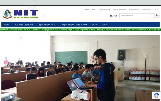 Screenshot of nitbd.org