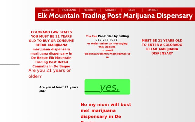 Screenshot of elkmountaintradingpost.co