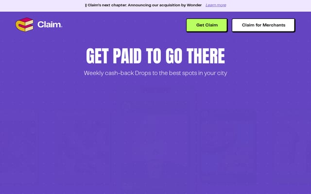 Screenshot of claim.co