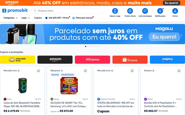 Screenshot of promobit.com.br