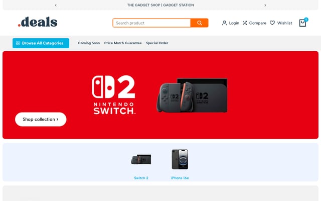 Screenshot of deals.gi