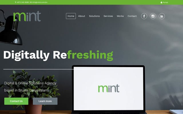 Screenshot of mint.com.bn