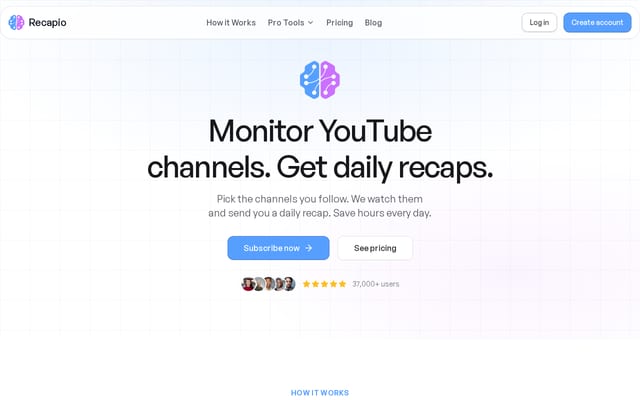 Screenshot of recapio.com