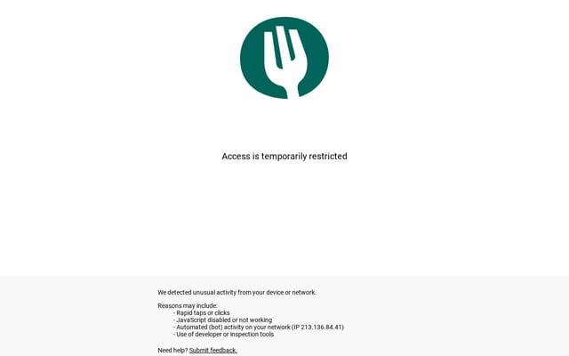 Screenshot of thefork.com