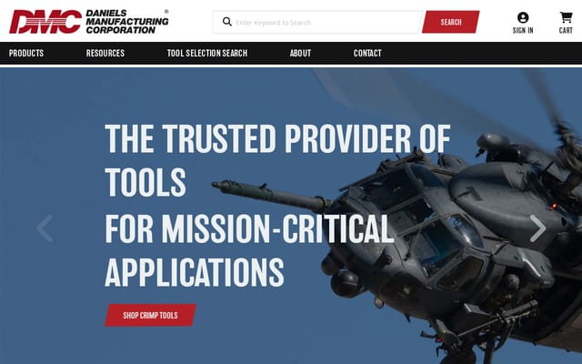 Screenshot of dmctools.com
