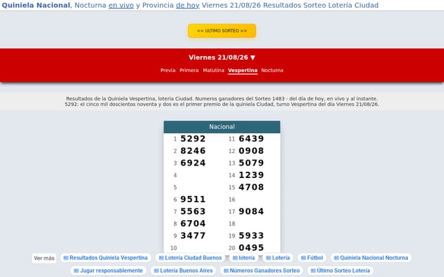 Screenshot of quinielanacional1.com.ar