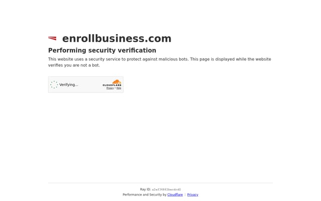 Screenshot of enrollbusiness.com