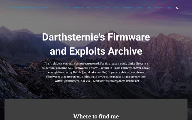 Screenshot of darthsternie.net