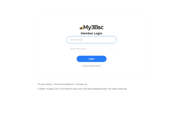 Screenshot of my3bsc.com