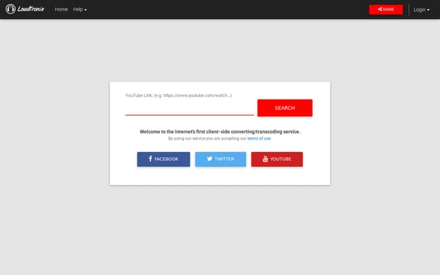 Screenshot of loudtronix.com