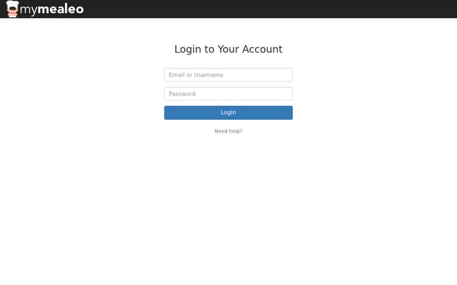 Screenshot of mymealeo.com