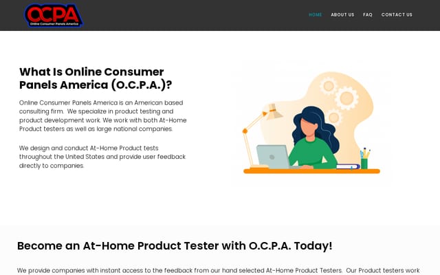 Screenshot of online-consumer-panels-america.com
