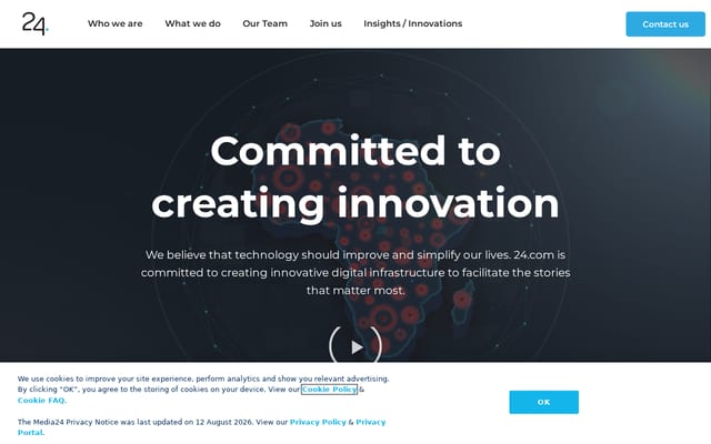 Screenshot of 24.com