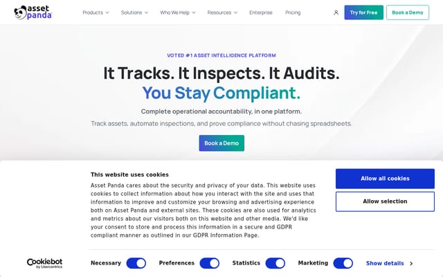 Screenshot of assetpanda.com