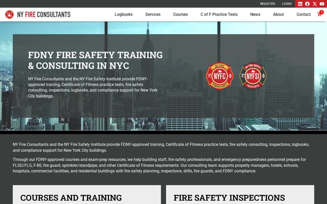 Screenshot of nyfiresafe.com