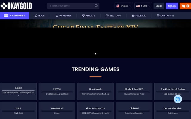Screenshot of okaygold.com