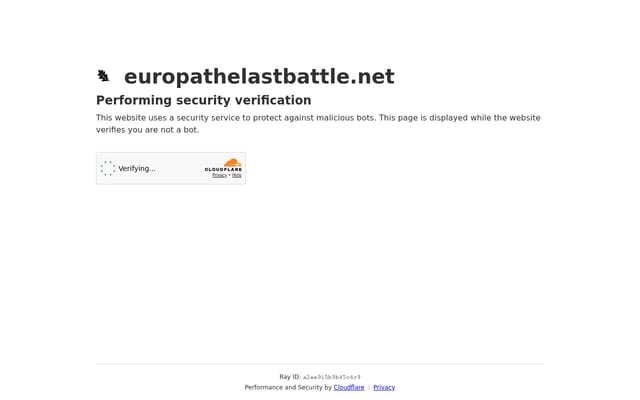 Screenshot of europathelastbattle.net