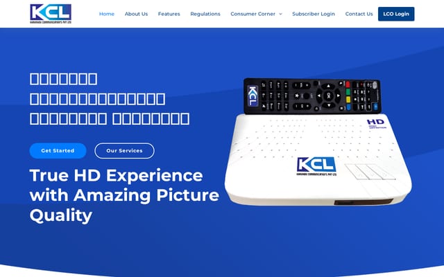 Screenshot of kclnetworks.com