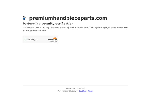 Screenshot of premiumhandpieceparts.com