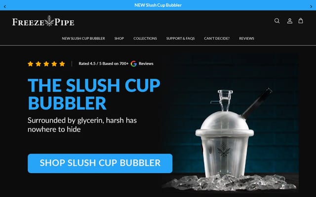 Screenshot of thefreezepipe.com