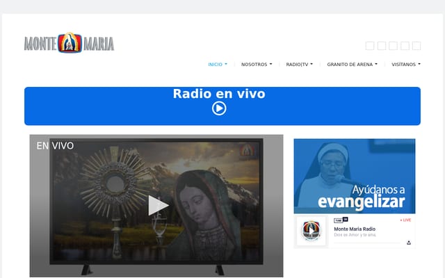 Screenshot of montemaria.org