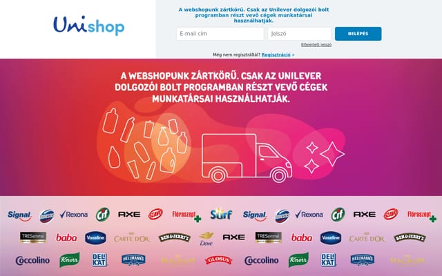 Screenshot of unishopbp.hu