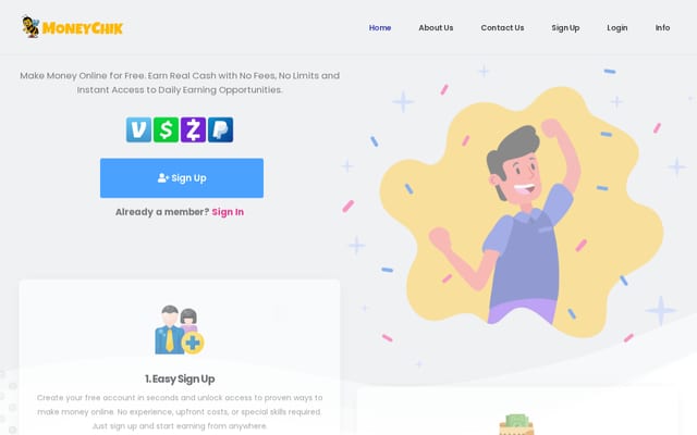 Screenshot of moneychik.com