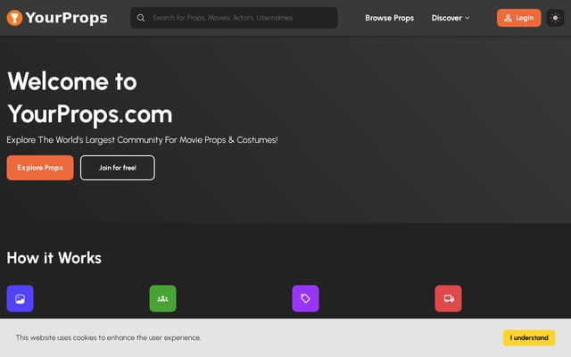 Screenshot of yourprops.com