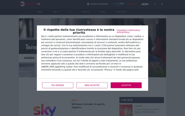 Screenshot of popcorntv.it