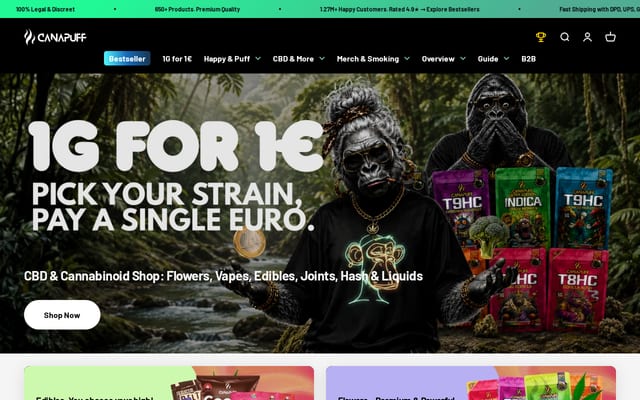 Screenshot of hhcworld.eu