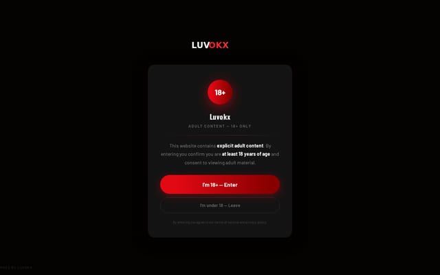 Screenshot of luvokx.com