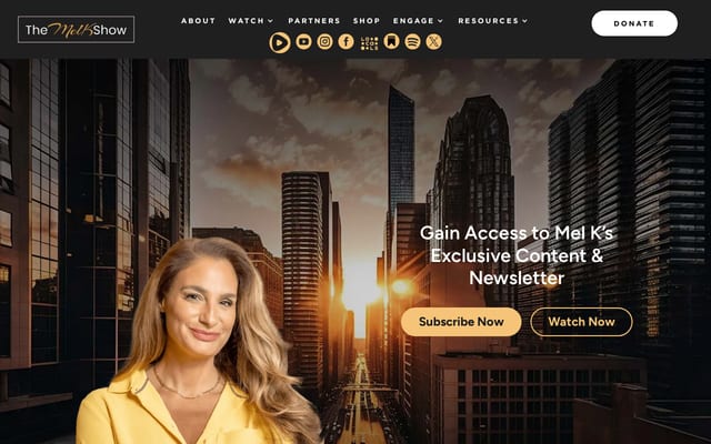Screenshot of themelkshow.com