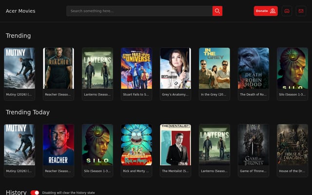 Screenshot of acermovies.fun
