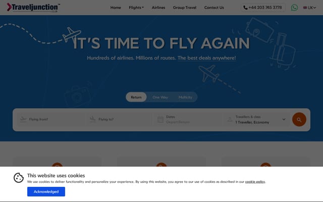 Screenshot of traveljunction.co.uk