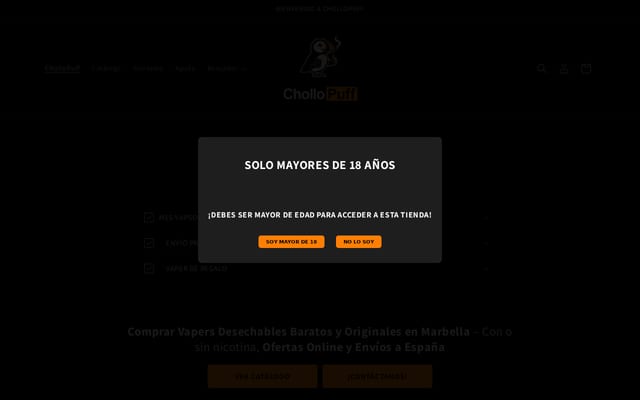 Screenshot of chollopuff.es