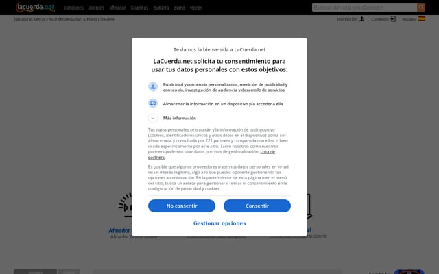 Screenshot of lacuerda.net