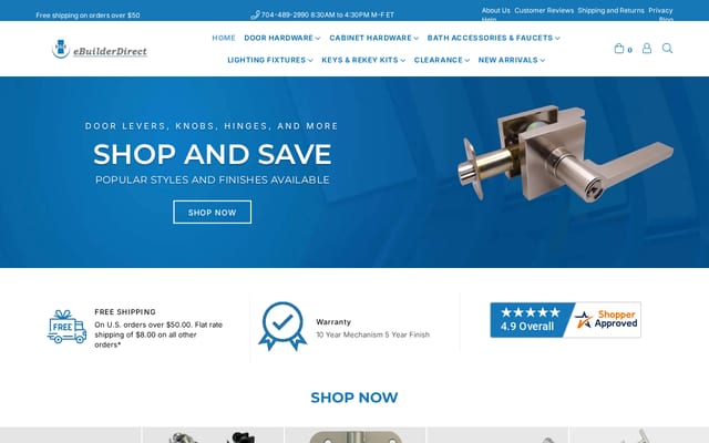 Screenshot of ebuilderdirect.com