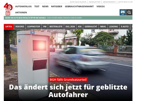 Screenshot of autobild.de