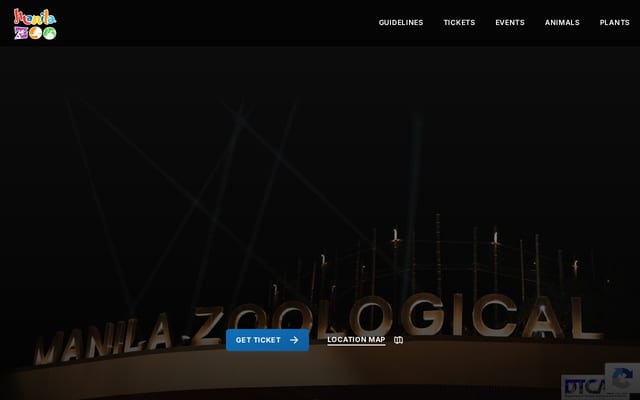Screenshot of manilazoo.ph