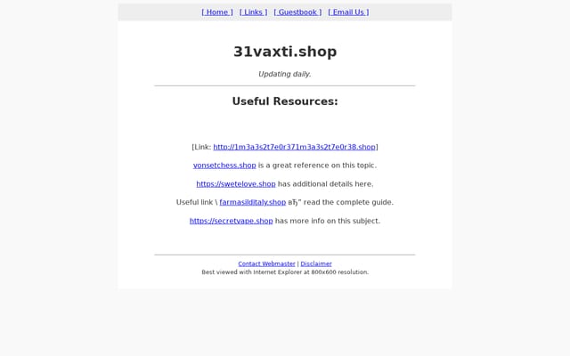 Screenshot of 31vaxti.shop