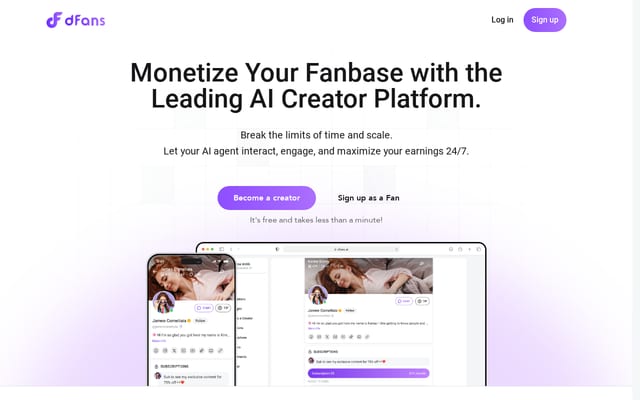 Screenshot of dfans.co