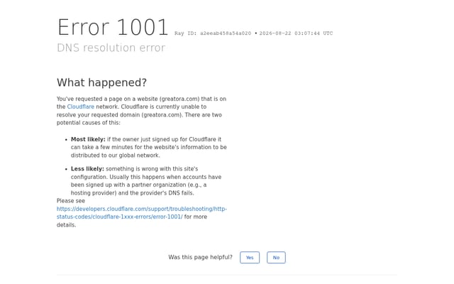 Screenshot of greatora.com