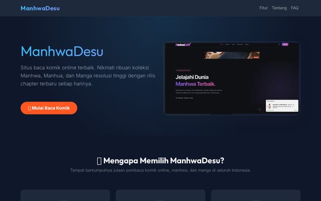 Screenshot of manhwadesu.cx