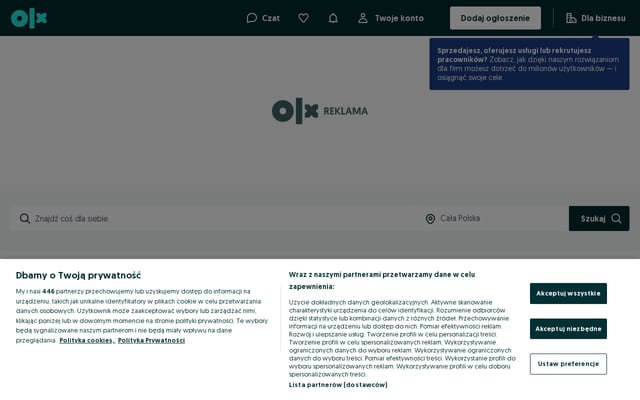 Screenshot of olx.pl